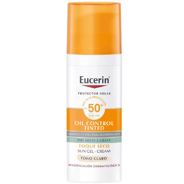 Product image of Eucerin protector solar facial oil control tono claro FPS50+ x 50 ml