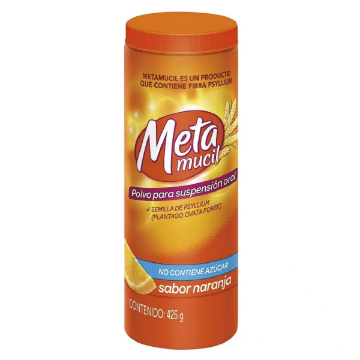 Product image of METAMUCIL 53,47% NARANJA POLVO SOLUCION ORAL 425 G. (PLANTAGO OVATA)