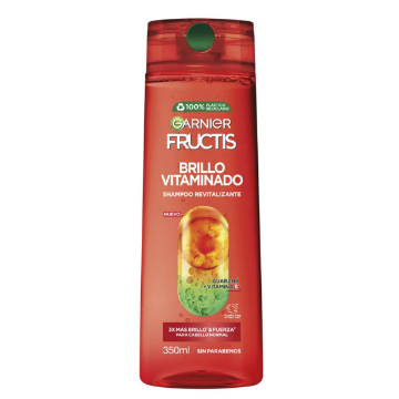 Product image of Fructis brillo vitaminada cabello normal shampoo x 350 ml