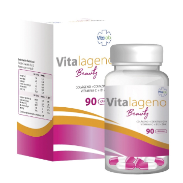 Product image of VITALAGENO BEAUTY 90 CAPSULAS [VITALAB] (COLAGENO HIDROLIZADO+Q10+BIOTINA+VIT ACDE)