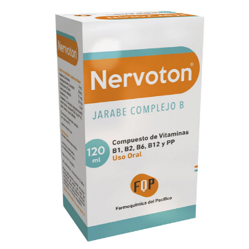 Product image of NERVOTON JARABE 120 ML (VITAMINA B1+B2+B6+B12+NICOTINAMIDA)