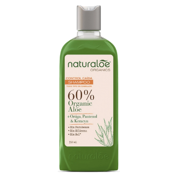 Product image of Naturaloe Organics Control Caida Todo Tipo Cabellos 60% Org. Shampoo 350 Ml