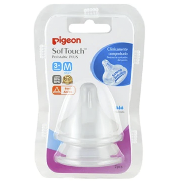 Product image of PIGEON CHUPETE REPUESTO SOFTOUCH (+3 MESES) M BOCA ANCHA 2 UN