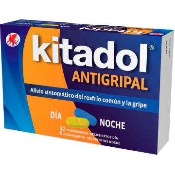 Product image of Kitadol antigripal día y noche 12 + 6 comprimidos