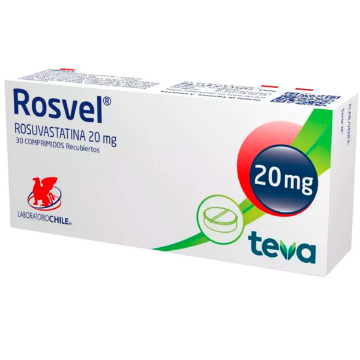 Product image of Rosvel 20 mg x 30 comprimidos