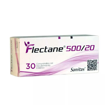 Product image of Flectane 500 / 20 x 30 comprimidos recubrimiento entérico