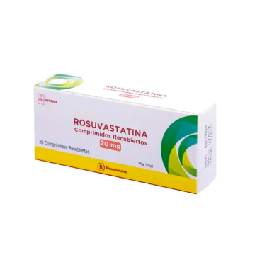 Product image of Rosuvastatina 20 mg x 30 comprimido recubiertos