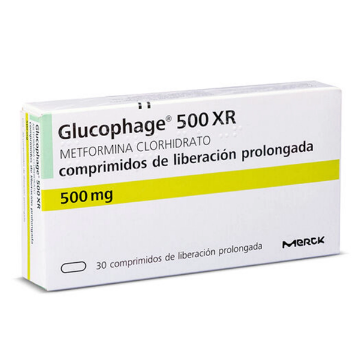 Product image of GLUCOPHAGE XR 500 MG X 30 COMP LP