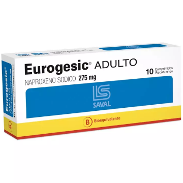 Product image of Eurogesic 275 mg x 10 comprimidos recubiertos