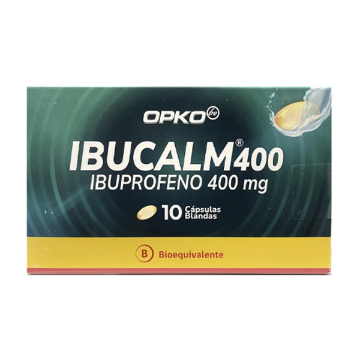 Product image of IBUCALM-400 400 MG 10 CAPSULAS BLANDAS [BE] (IBUPROFENO)