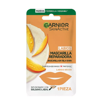 Product image of GARNIER SKIN ACTIVE MASCARILLA REHIDRATANTE LABIOS SECOS MANGO MASCARILLA EN TELA