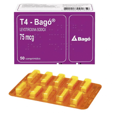 Product image of T4-BAGO 75 MCG 50 COMPRIMIDOS [BE] (LEVOTIROXINA)