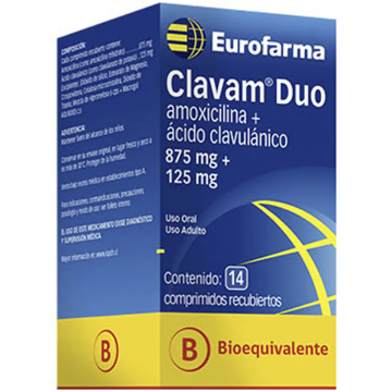 Product image of Clavam Duo 875 / 125 mg x 14 comprimidos