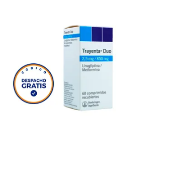 Product image of Trayenta duo 2,5 / 850 mg x 60 comprimidos