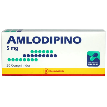 Product image of Amlodipino 5 mg x 30 comprimidos