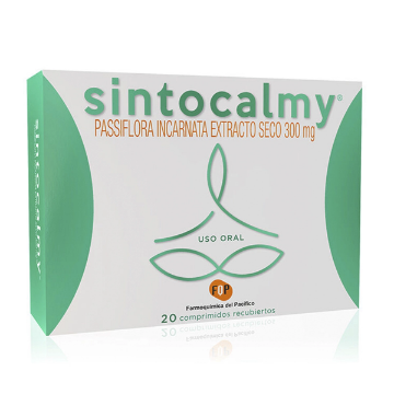 Product image of SINTOCALMY 300 MG 20 COMPRIMIDOS RECUBIERTOS (EXTRACTO SECO PASSIFLORA INCARNATA)