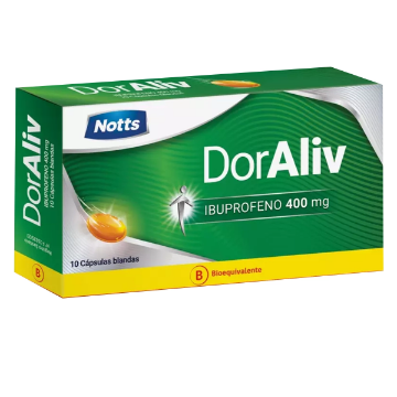 Product image of DORALIV 400 MG X 10 CAPS. BLANDAS