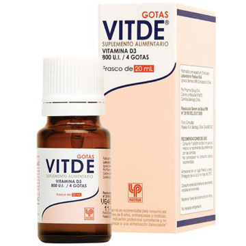 Product image of VITDE 800 U.I./4 SOLUCION ORAL GOTAS 20 ML (VITD)