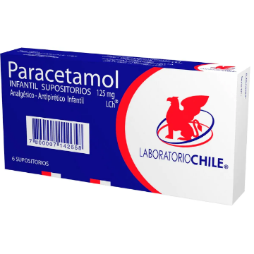 Product image of Paracetamol infantil supositorio 125 mg x 6 supositorio