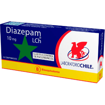 Product image of Diazepam 10 mg x 20 comprimidos