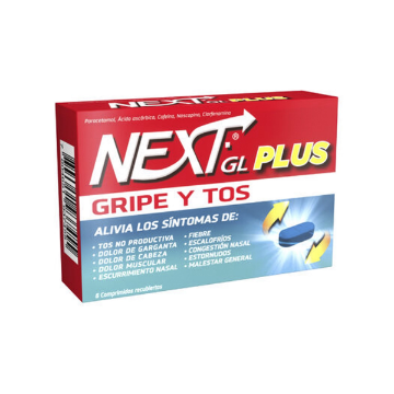 Product image of NEXT GL PLUS X 6 COMP. REC. (VIT C+CAFEINA+CLORFENAMINA+NOSCAPINA+PARACETAMOL)