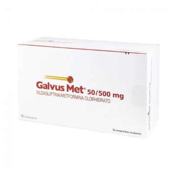 Product image of Galvus Met 50 / 500 mg x 56 comprimidos recubiertos