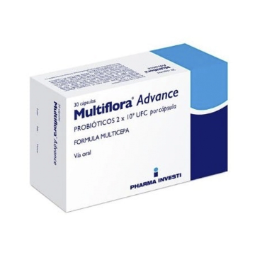 Product image of MULTIFLORA ADVANCE 2.000.000.000 UFC 30 CAPSULAS (PREBIOTICOS)