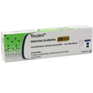 Product image of Toujeo solución inyectable 300 U.I / ml x 1 dispositivo desechable