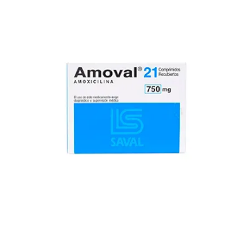 Product image of Amoval 750 mg x 1 comprimido recubierto