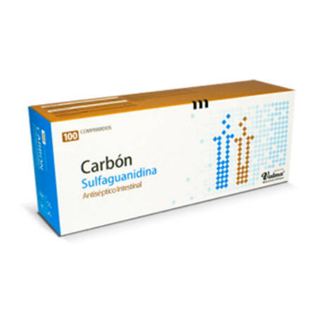 Product image of Carbón sulfaguanidina x 100 comprimidos