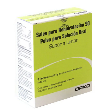 Product image of SALES PARA REHIDRATACION 90 POLVO PARA SOLUCION ORAL SABOR LIMON 4 SOBRES