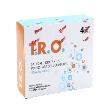 Product image of T.R.O 90 MEQ. 4 SOBRES (SALES REHIDRATACION)