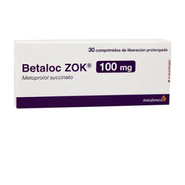 Product image of Betaloc Zok 100 mg x 30 comprimidos liberación prolongada