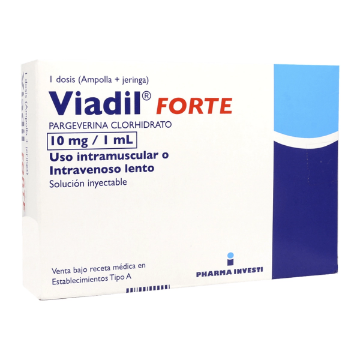 Product image of VIADIL FORTE 10 MG/ML INYECTABLE AMPOLLA 1 ML (PARGEVERINA HCL)