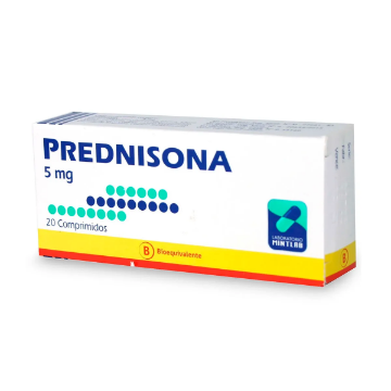 Product image of Prednisona 5 mg x 20 comprimidos