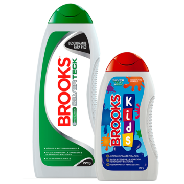 Product image of Brooks talco + talco kids 220 g + 80 g