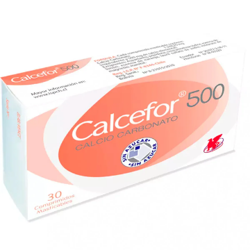 Product image of Calcefor 500 mg x 30 comprimidos masticables