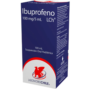 Product image of Ibuprofeno 100 mg / 5 ml x 100 ml solución oral pedíatrica