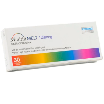 Product image of Minirin Melt 120 mcg x 30 comprimidos liofilizado oral