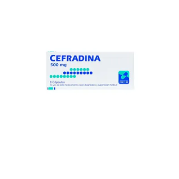 Product image of Cefradina 500 mg x 8 cápsulas