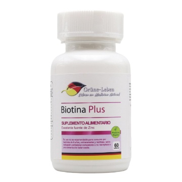 Product image of Biotina plus x 60 cápsulas vegan