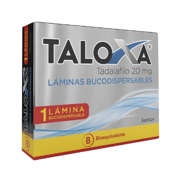 Product image of TALOXA 20 MG 1 LAMINAS BUCODISPERSABLES [BE] (TADALAFILO)