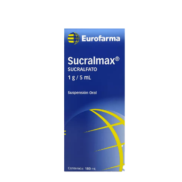 Product image of SUCRALMAX 1000 MG/5ML SUSPENSION ORAL 180 ML (SUCRALFATO)