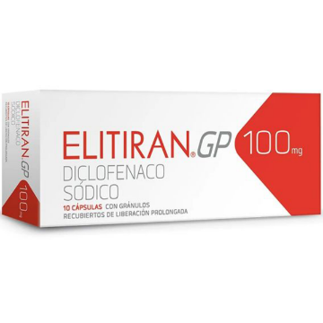 Product image of Elitiran GP 100 mg liberación prolongada x 10 cápsulas