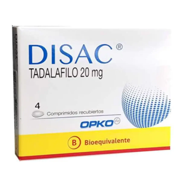 Product image of Disac 20 mg x 4 comprimidos