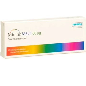 Product image of Minirin Melt 60 mcg x 30 Comprimidos. Liof. Sublingual