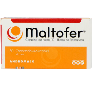 Product image of Maltofer 100 mg x 30 comprimidos