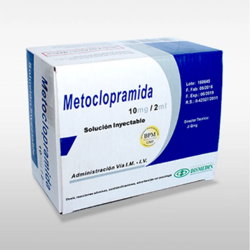 Product image of Metoclopramida 10 mg / 2 ml x 6 ampollas