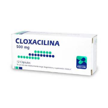 Product image of Cloxacilina 500 mg x 12 cápsulas