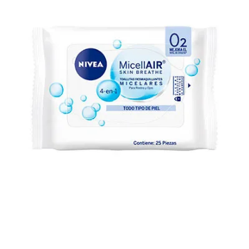 Product image of Nivea toallitas desmaquillantes micelares x 25 unidades